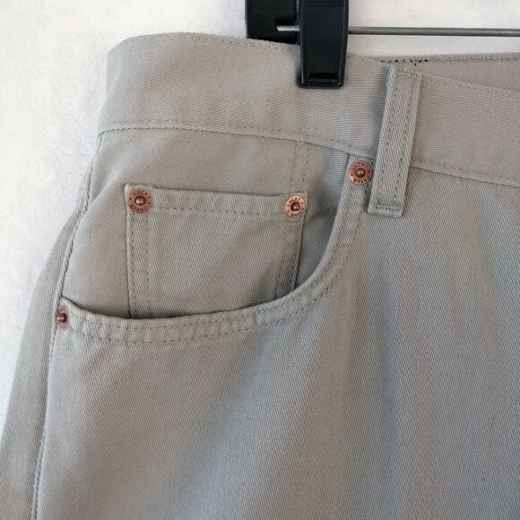 Lucky Brand Jeans Mens 36x30 Beige Classic Fit Straight Leg Dungarees Vintage - Picture 6 of 16